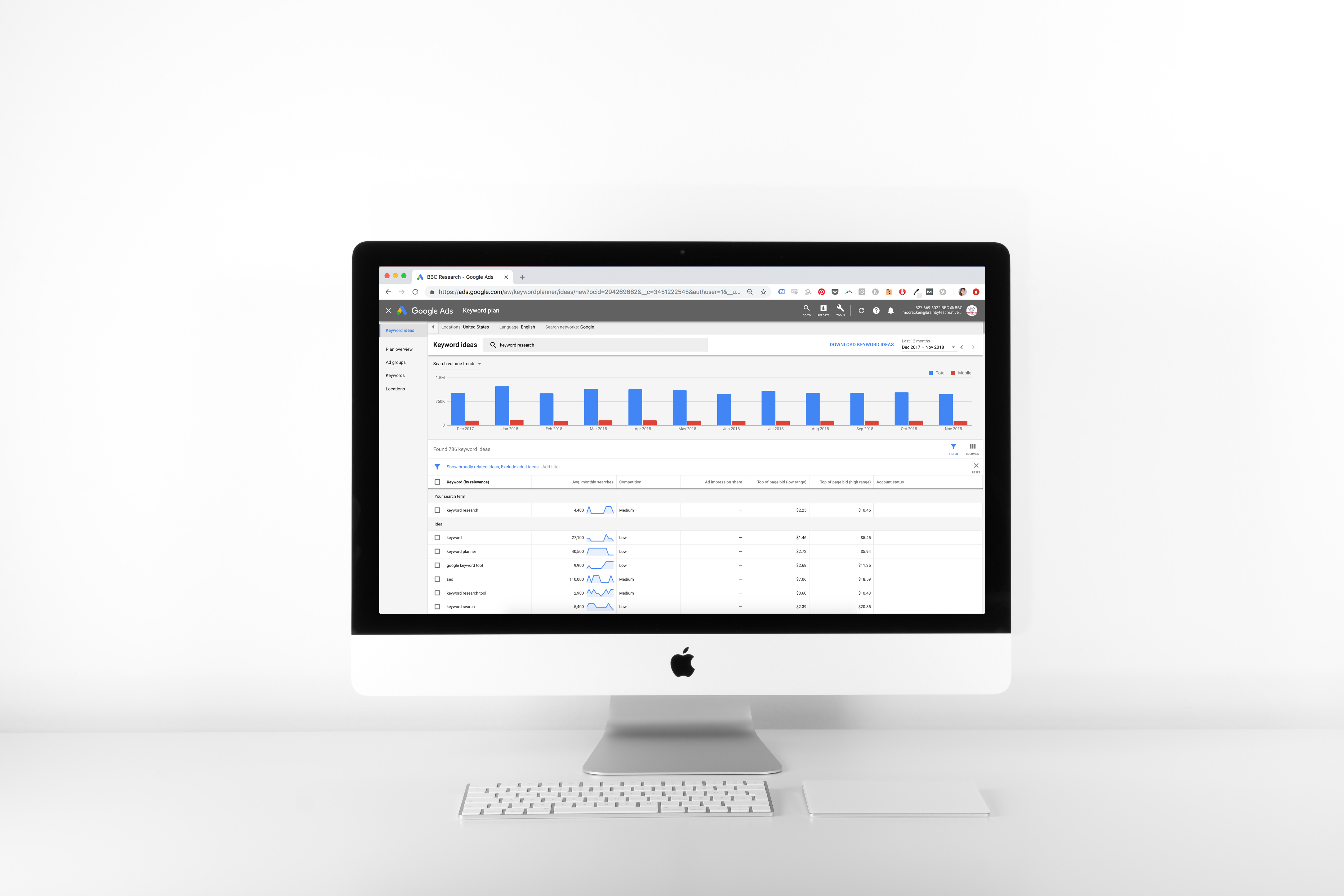 computer keyword research