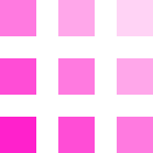 A grid with 9 pink squares that ombré diagonally across the image.