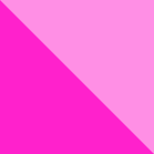 A square made of two pink isosceles triangles. One is a darker shade of pink then the other.