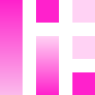 A grid containing pink ombre rectangles and squares.