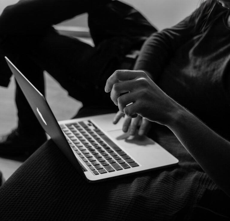 A Person On A Laptop
