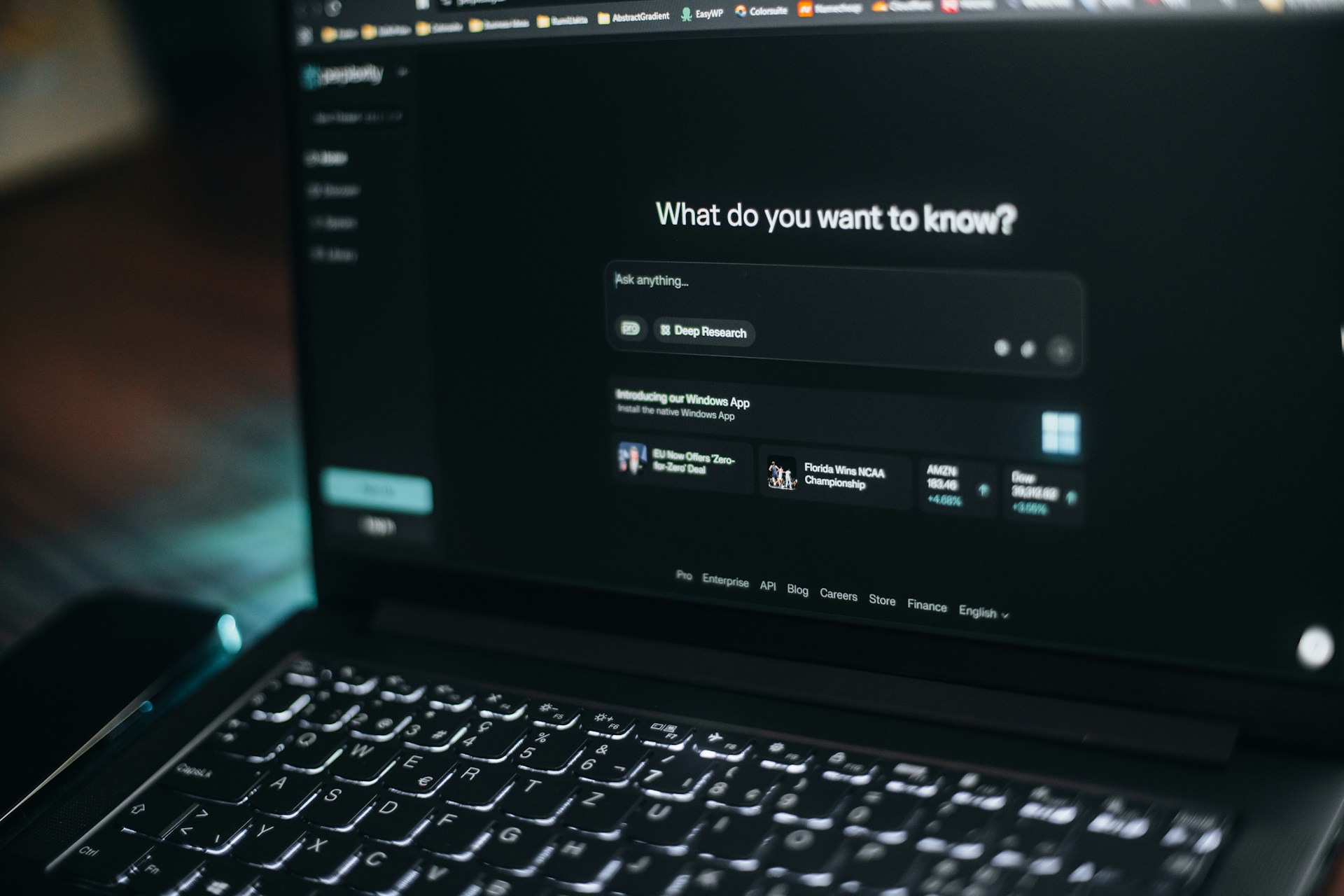 A Computer Showing Ai In A Browser